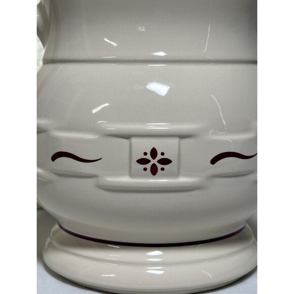 Longaberger Woven Traditions Red 2Qt Milk Pitcher - NWOB - Picture 5 of 7